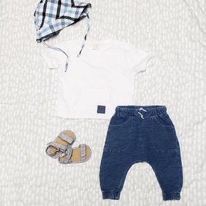 $5 BUNDLED ~ ZARA Baby boy poach pocket t-shirt
